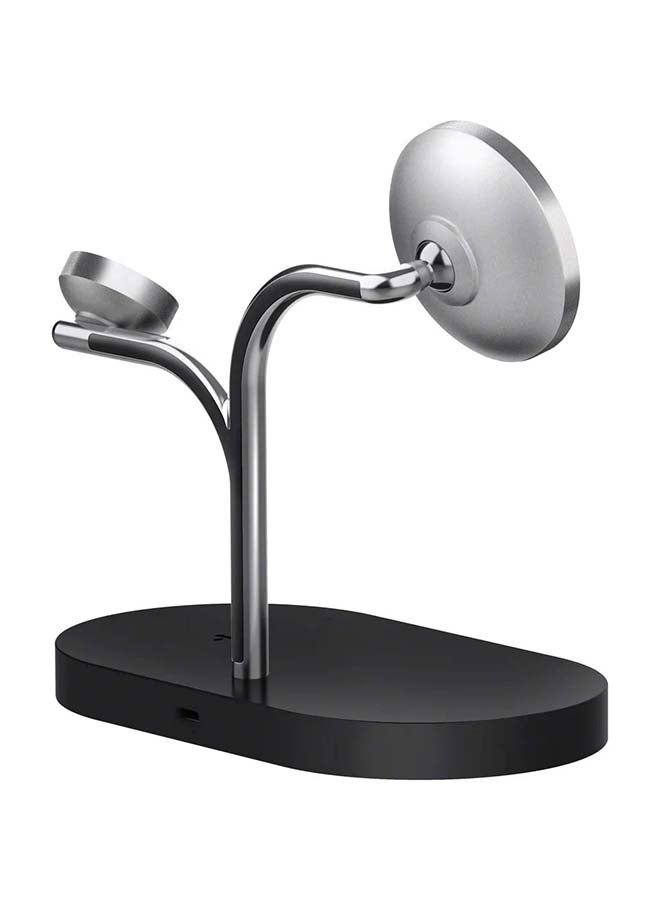 سامسونج شاحن لاسلكي 3 في 1، قاعدة شحن سريعة 15 واط Qi2 مع محول سفر 45 واط وكابل بطول 1 متر - للهاتف والساعات وسماعات الأذن - - Image 5