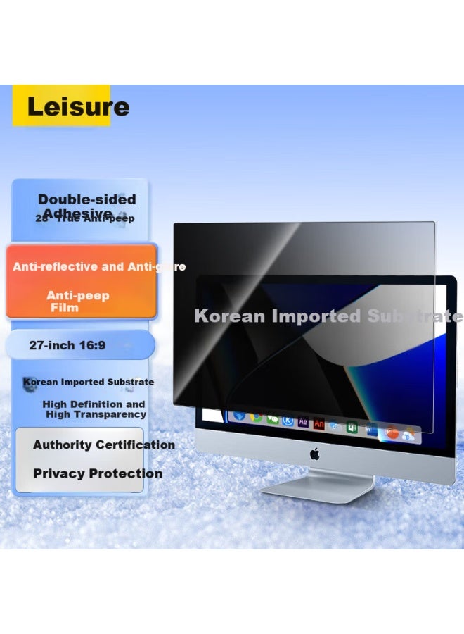 Youpin Computer Privacy Screen Protector, 360-degree Anti-peeping, For Laptop And Desktop Monitor, Privacy Protection Film, Anti-spy Screen, 27-inch (16:9)