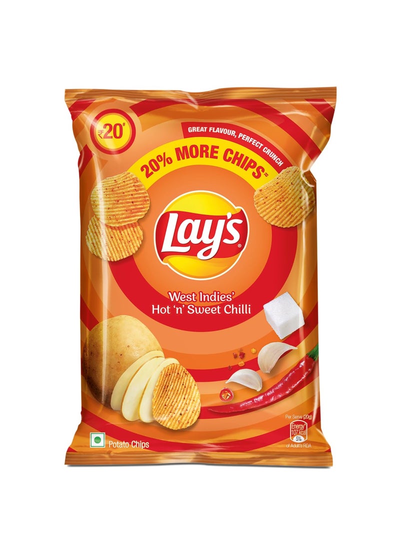 Lay's West Indies Hot & Sweet Chilli Chips (52.9g) 59.9g - Image 1