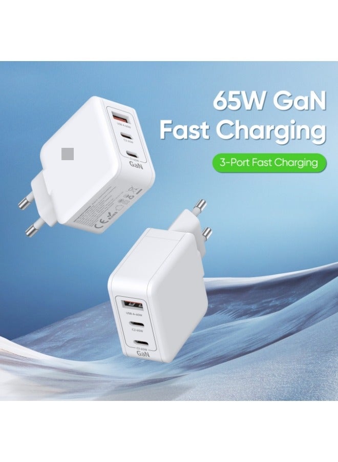 general T9 3-Port PD 65W GaN Fast Charger - Image 3