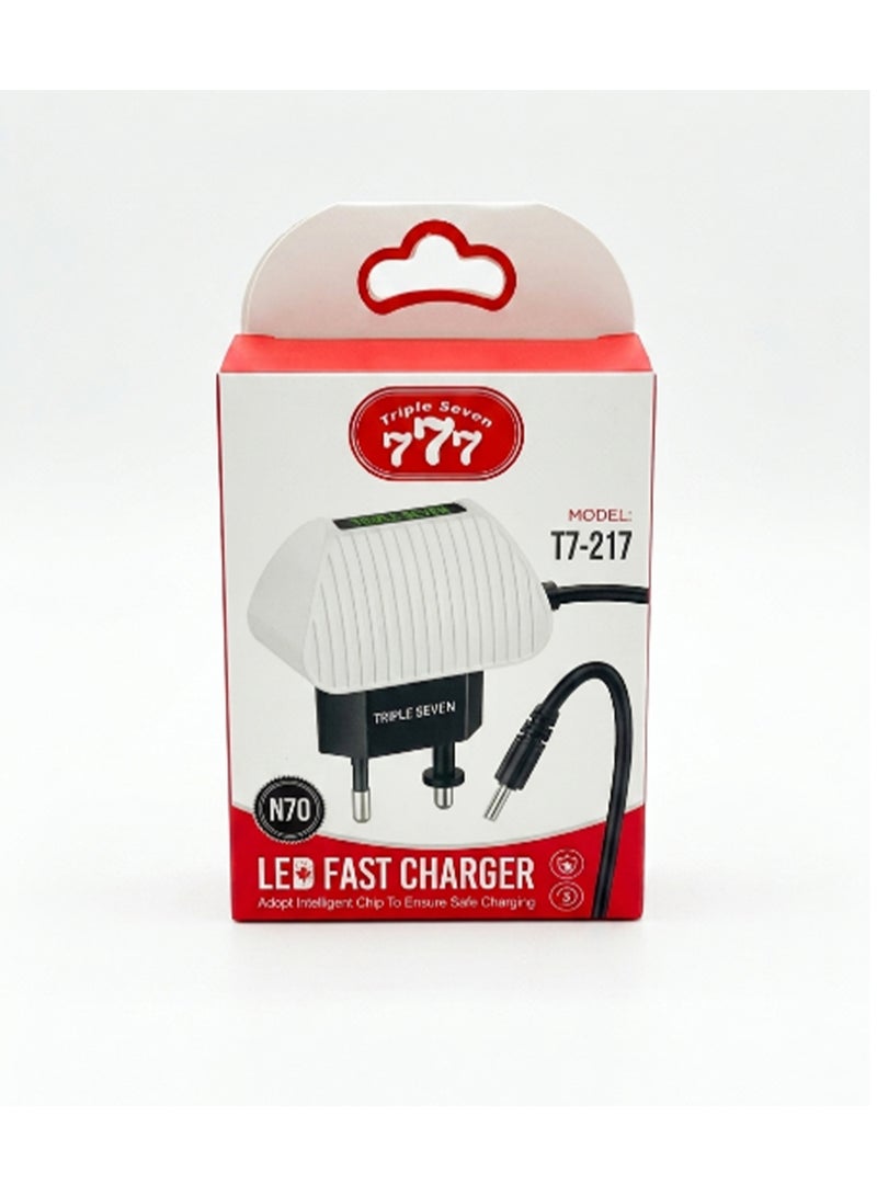 777 T7-217 LED Fast Charger – Micro USB Cable – Safe & Fast Charging - Image 4