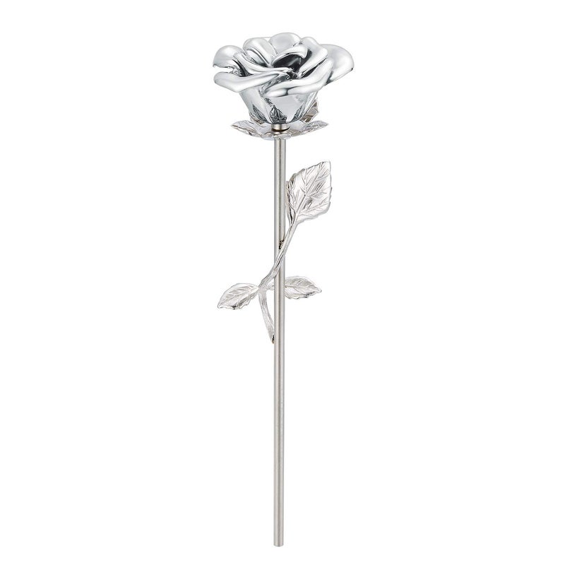 Sunling Stainless Steel Decorative Rose Flower Cremation Urns for AshesHuman Pet Dog Cat Memorial Keepsake Funeral Ash Container 1PC 95 Inches