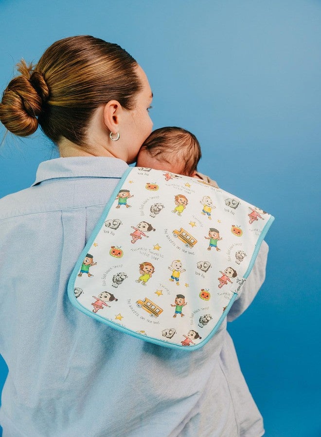 Copper Pearl Baby Burp Cloth Large 21''x10'' Size Premium Absorbent Triple Layer 3-Pack Gift Set CoComelon Friends - Image 2
