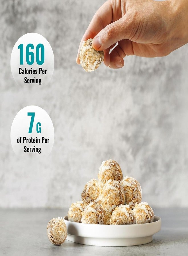 The GFB Coconut Cashew Protein Bites - Gluten Free, Plant Based, Non GMO, Sustainably Made – Ridiculously Tasty, Healthy, Vegan, Protein Energy Balls, 1.2 oz (10 count) - Image 5