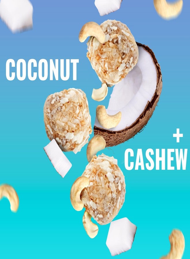 The GFB Coconut Cashew Protein Bites - Gluten Free, Plant Based, Non GMO, Sustainably Made – Ridiculously Tasty, Healthy, Vegan, Protein Energy Balls, 1.2 oz (10 count) - Image 2
