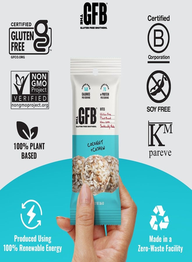The GFB Coconut Cashew Protein Bites - Gluten Free, Plant Based, Non GMO, Sustainably Made – Ridiculously Tasty, Healthy, Vegan, Protein Energy Balls, 1.2 oz (10 count) - Image 3
