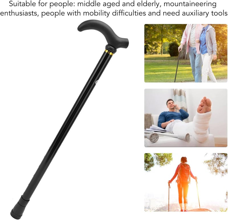 klarako Walking Stick Cane Professional Mobility Aid Cane Walking Stick Adjustable Walking Cane with Rubber Tip Ergonomic Aluminum Alloy Walking Stick Cane for Seniors Elderly Mobility - Image 4