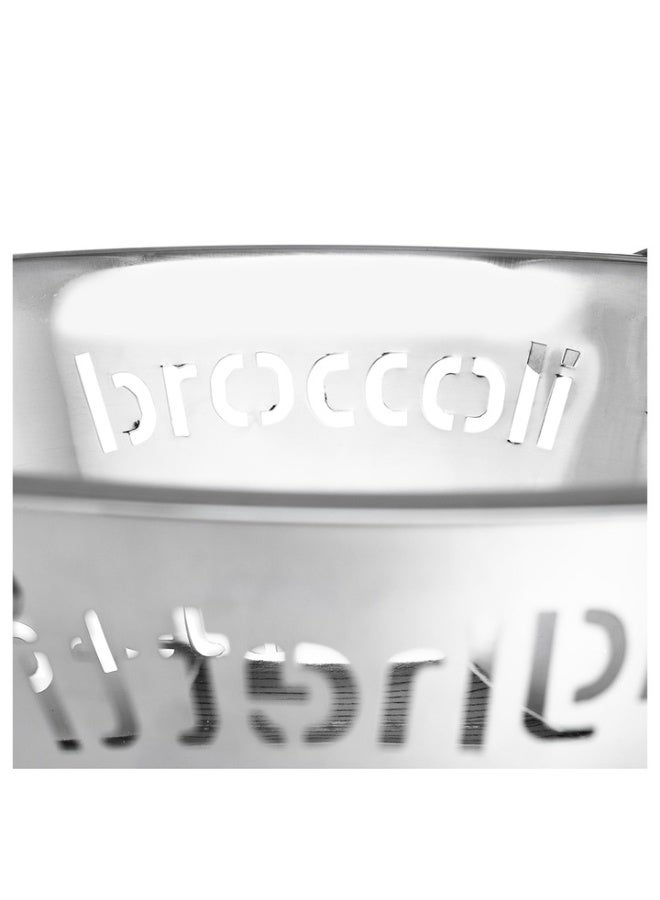 A-One Collection Pasta Preparation Set, 6 Pieces, Bowl, Strainer, Tongs, Saucer, Serving, Portion Measurement, Chromed, Relaxdays - Image 5