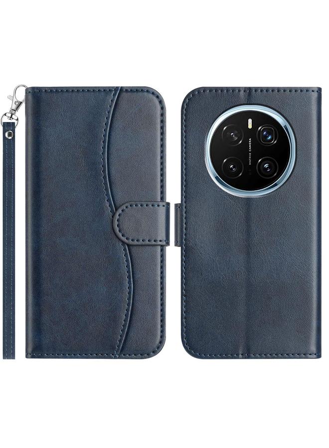 S-TOP Case For Honor Magic7 Pro Dual-Folded S-shape Leather Phone Case - Image 1