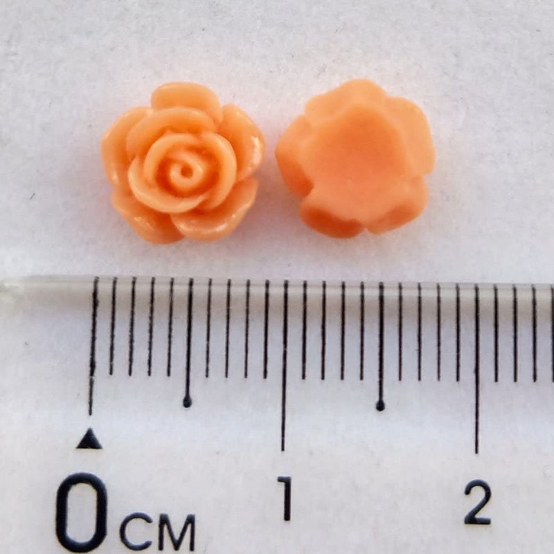 Shivarth Shivarth Acrylic Multicolour Rose Shape Flower Loose Beads for Handmade Beads Accessories Set for Necklace, Earrings, Bracelets Jewellery Embroidery Making for Art and carfts (20pcs 10MM)  - Image 2