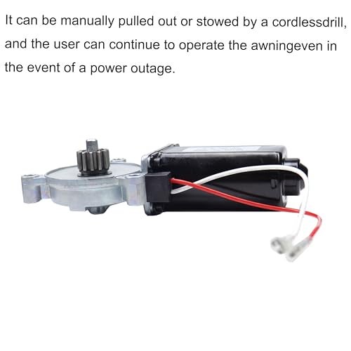 MOCW 266149 محرك استبدال مظلة الطاقة RV عالمي 12 فولت DC 75 دورة في الدقيقة متوافق مع مظلات الطاقة سوليرا بما في ذلك التجميعات المسطحة والمائلة والقصيرة - Image 3