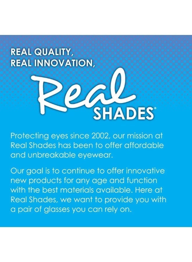 REAL SHADES Heart Polarized Sunglasses for Kids 4+ Matte Samba, Red Mirror Lens, 100% UV400 Protection, Unbreakable Flex Frames, Shatterproof Lenses - Image 5