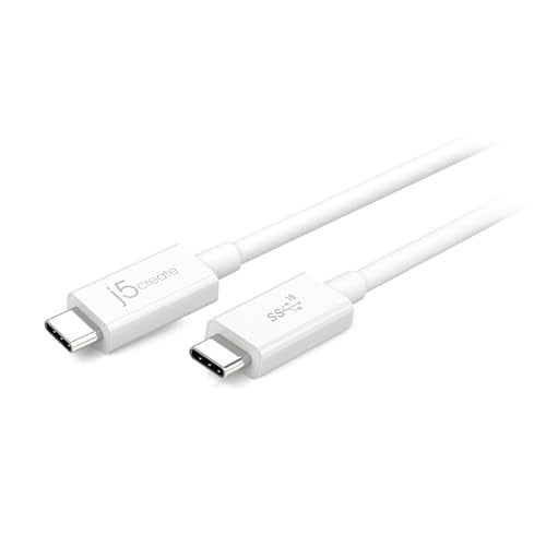 j5create USB Type C to USB Type C Charging and Data Transfer Cable 2.3ft | Supports Power Delivery 100W and USB 3.1 Gen2 SuperSpeed+ 10Gbps, Suitable for Laptop, Tablet, Phone, Charger (JUCX01) - Image 1