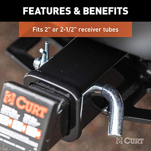 CURT 21583 Trailer Hitch Pin & Clip with Grooved Head, 5/8-Inch Diameter, Fits 2 or 2-1/2-Inch Receiver - Image 5