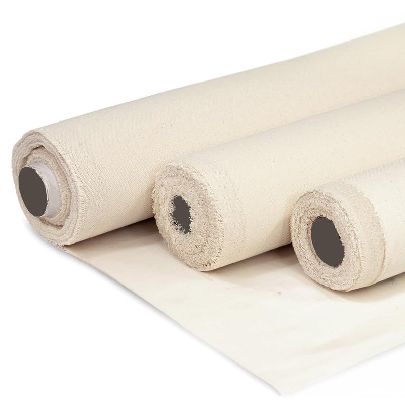 Barcelonetta | Canvas Fabric | Cotton Duck | Thick & Heavy | Natural 12oz | 62'' Wide | Arts & Crafts, Backings, Covers, Placemats (1 Yard) - Image 1