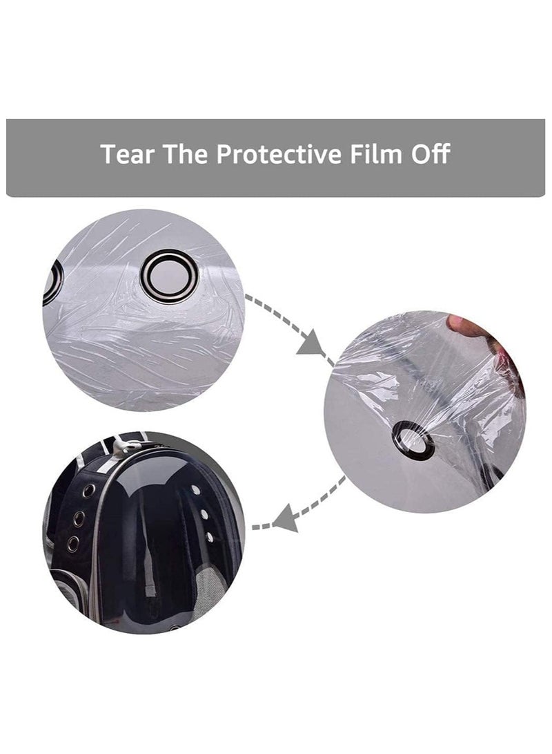 BLOOMING TIME Pet Space Capsule Backpack, Small Medium Cat Puppy Dog Carrier, Transparent Breathable Heat Proof, Pet Carrier for Travel Hiking Walking Camping (Grey) - Image 2