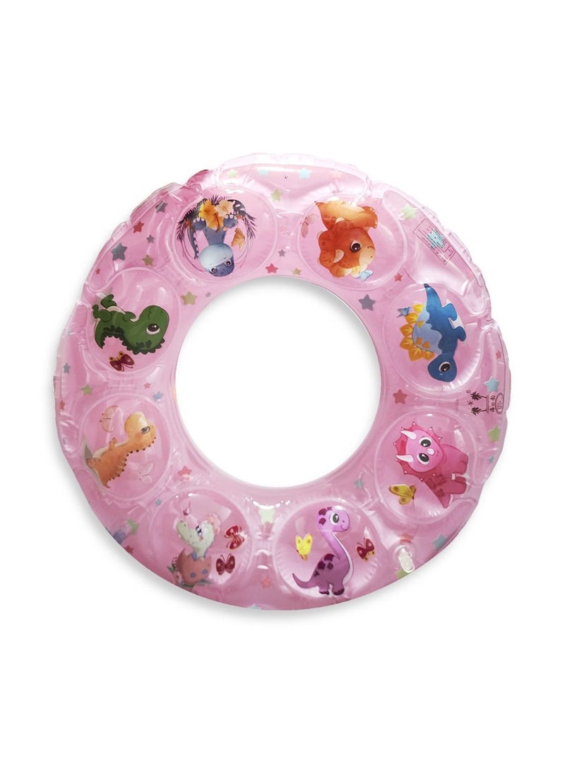 Pink Sea ​​Animals Swimming Ring Float ,Medium Size "70cm" Float Boat Fun Water Toys For Boys & Girls  - Image 1