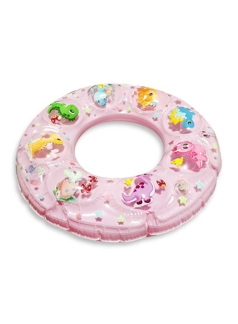 Pink Sea ​​Animals Swimming Ring Float ,Medium Size "70cm" Float Boat Fun Water Toys For Boys & Girls  - Image 2