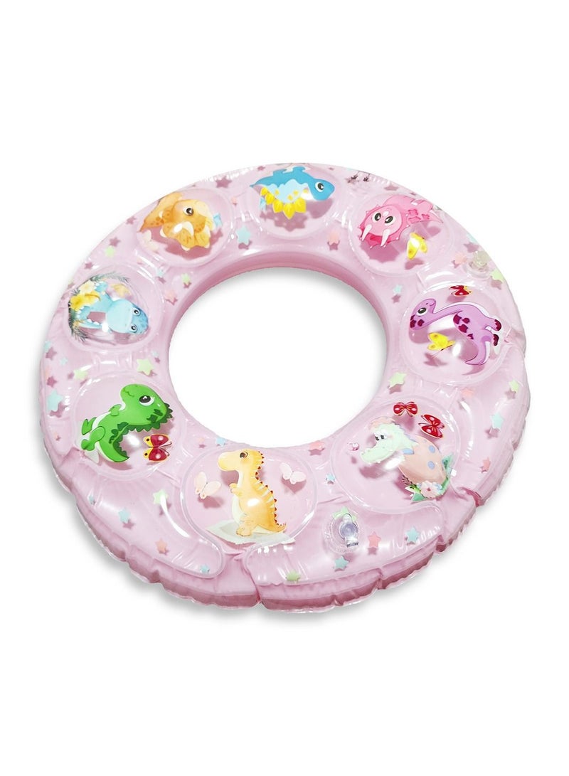 Pink Sea ​​Animals Swimming Ring Float ,Medium Size "70cm" Float Boat Fun Water Toys For Boys & Girls  - Image 3