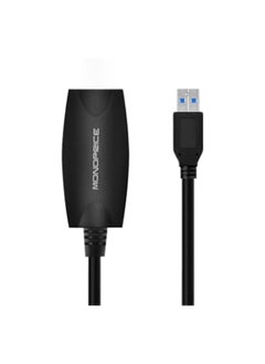 Monoprice 5-meter USB 3.0 A Male to A Female Active Extension Cable, Black  - Image 2