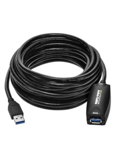 Monoprice 5-meter USB 3.0 A Male to A Female Active Extension Cable, Black  - Image 4
