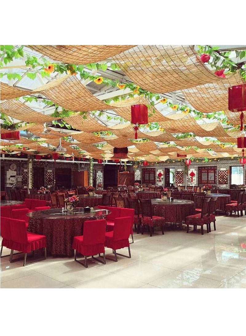 LINGWEI Bamboo Blind Bamboo Roller Blind Window Curtain Window Blind Bamboo Reed Shade Reed Curtain Natural Wooden Bamboo Roller Blind Window Curtain Shades 100cm - Image 4