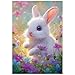 Ulord Great Jigsaw Puzzles for Adults 300 Pieces Cute Bunny with Colorful Flowers Puzzles for Adults Toys Gift Family Decoration Kids Puzzle - Image 2