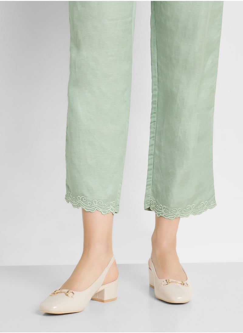 ELLA Block Heeled Slingback  Pump  - Image 5