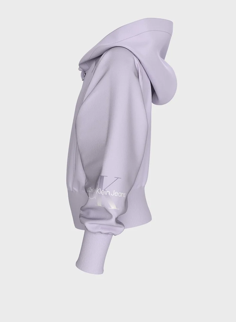 Calvin Klein Jeans Youth Essential Zip Through Hoodie