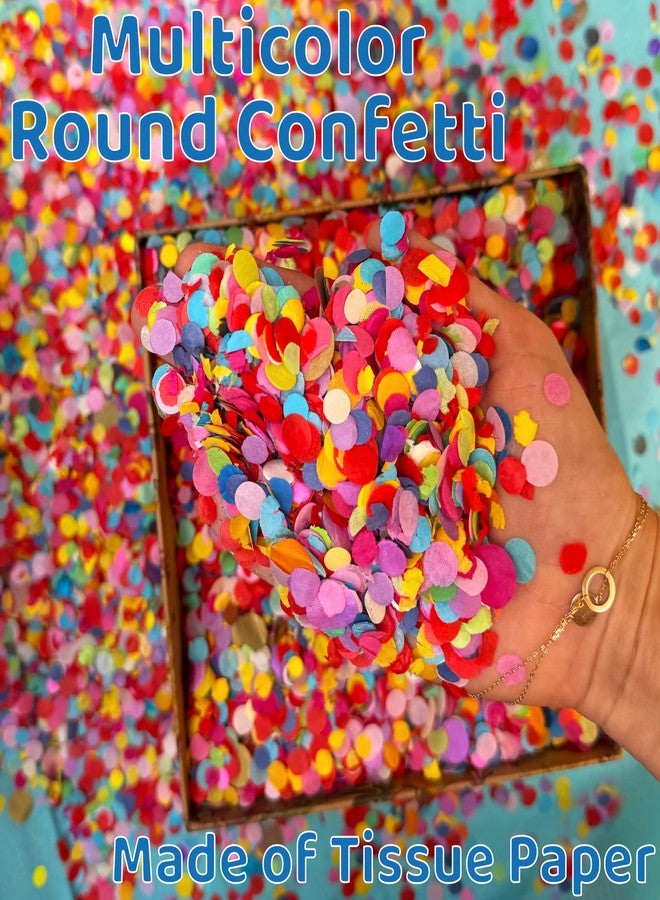 Mood Lab Multicolor Confetti - Mexican Colorful Party Confetti - 1.5 LBs/680 grams - Round Tissue Confetti - Image 2