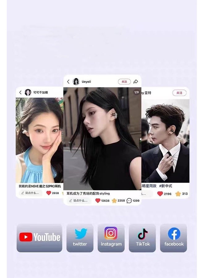 aigo Clip-on Bluetooth Earphones 2026 New Model - Ultra-long Battery Life, Large Capacity, Wireless Sports Air Bone Conduction - Men and Women - Image 3