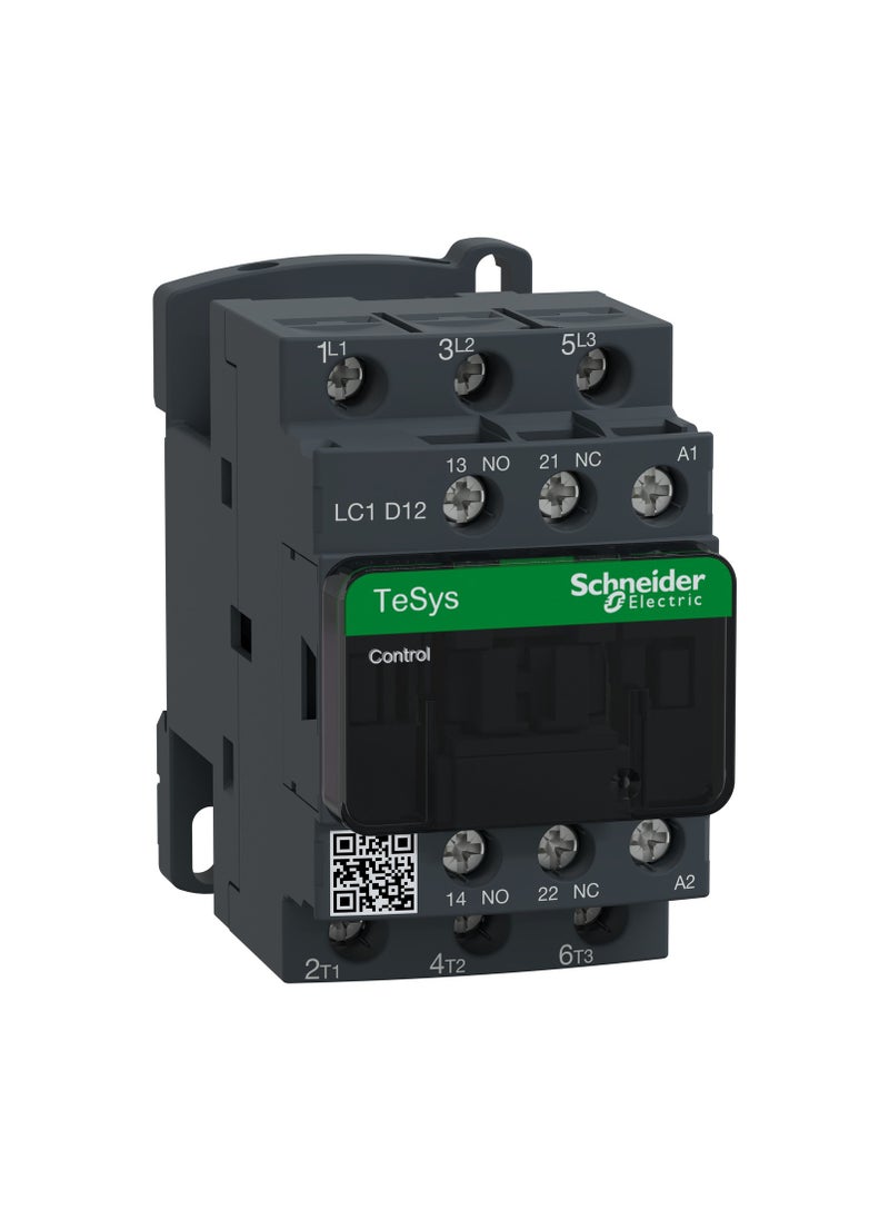 Schneider Electric LC1D12B7 TeSys D contactor - 3P(3 NO) - AC-3 - <= 440 V 12 A - 24 V AC coil  - Image 1