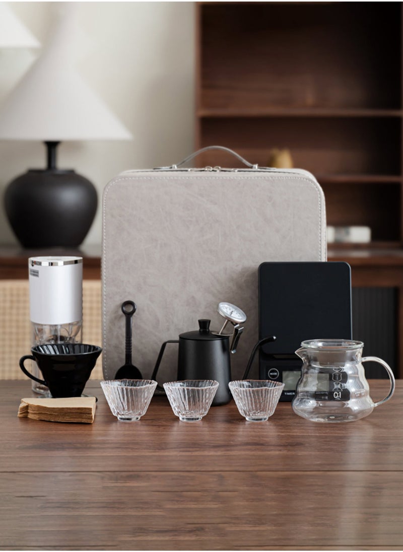 Brutelle - Tools Set of 12 Hand Drip Coffee Set Pour Over Brew Coffee Maker Set With Portable Travel Bag - Image 1