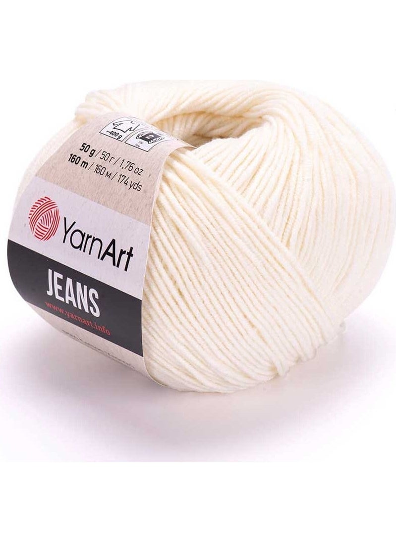 YarnArt Jeans 03 / Ecru  - Image 1