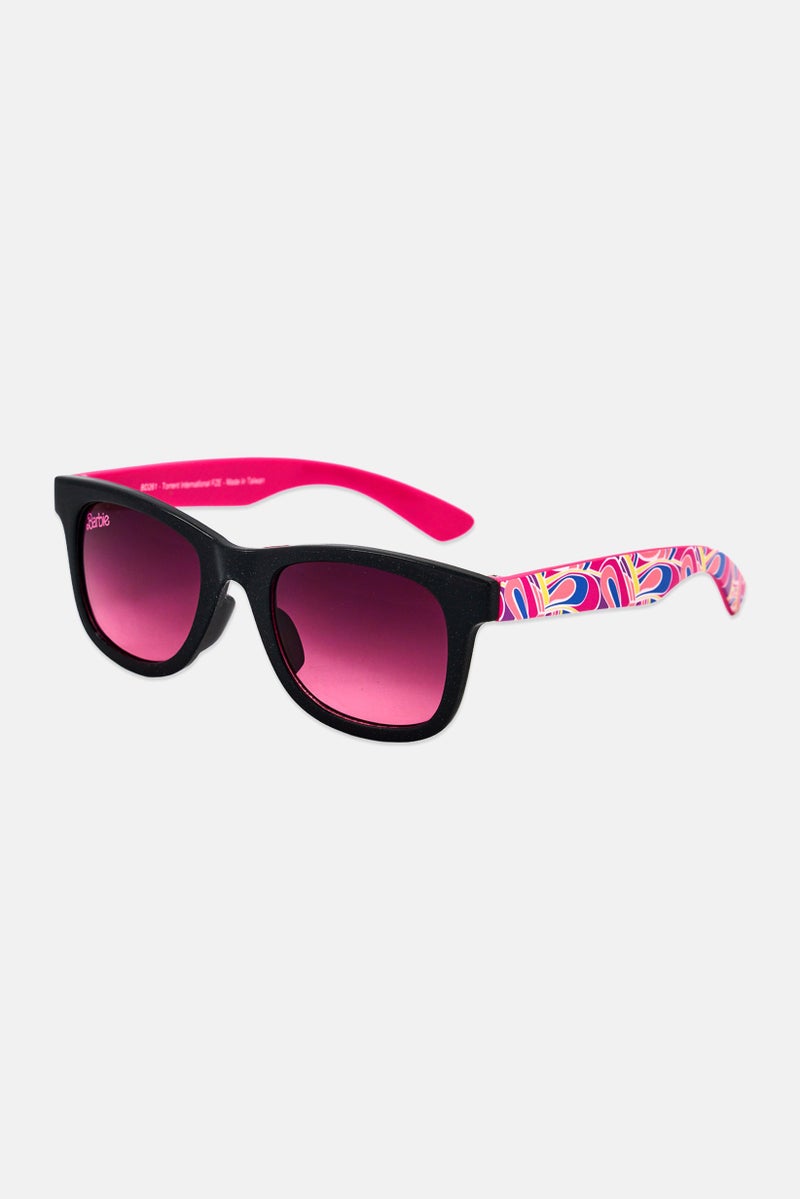 Barbie Kids Girl Square Sunglasses, Black - Image 2