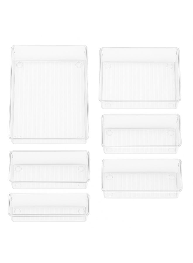 Clear Acrylic Drawer Organizer Set – 6 Pieces – Multipurpose - Image 3