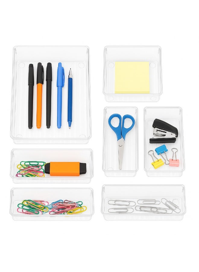 Clear Acrylic Drawer Organizer Set – 6 Pieces – Multipurpose - Image 1