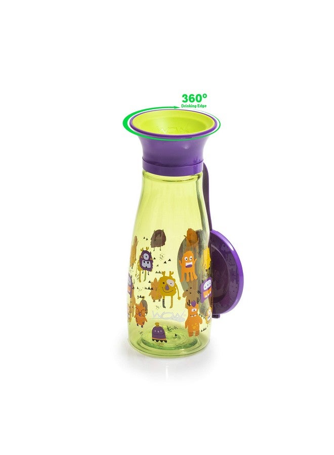 WOW GEAR Wow Cup Mini 360 Sippy Cup, 12 oz, 2 Pack (Aruba Blue/Keylime Green) - Image 3