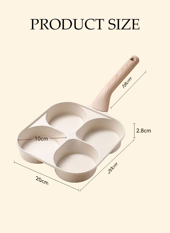 DUNISO Egg Frying Pan,4-Cup Nonstick Granite Omelette Skillet, Multifunctional Breakfast Egg Pan,Easy to Clean,Suitable for Gas Stove & Induction Cooker - Image 2