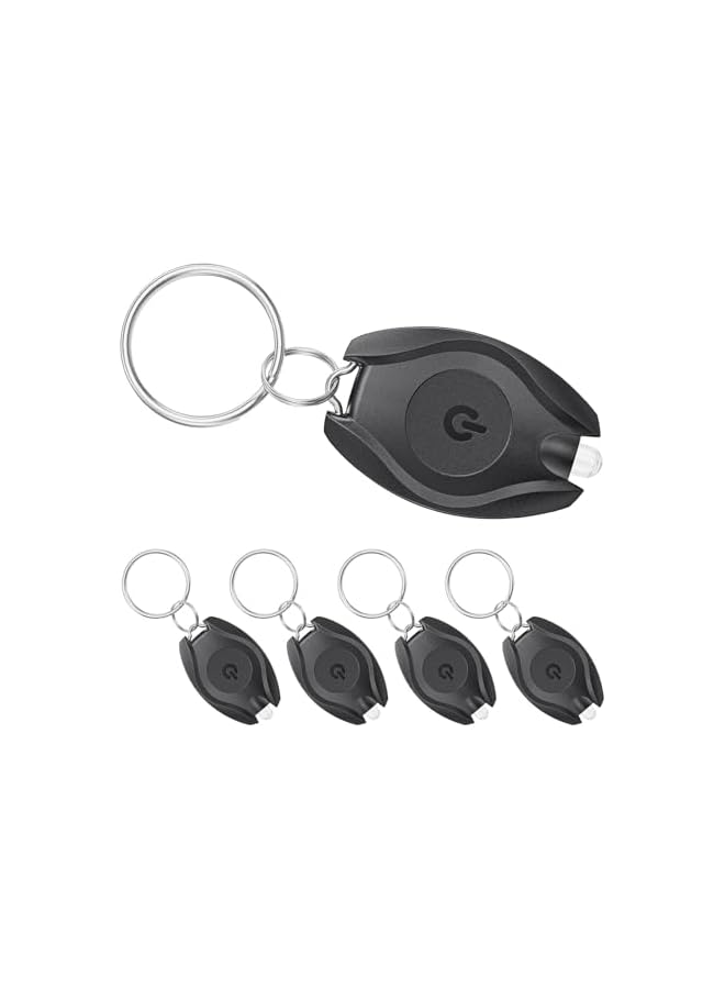 promass LED Keychain Flashlight Mini LED Keychain Light, 14 Lumen Portable Ultra Bright Battery Powered Key Ring Torch(5pcs) - Image 2