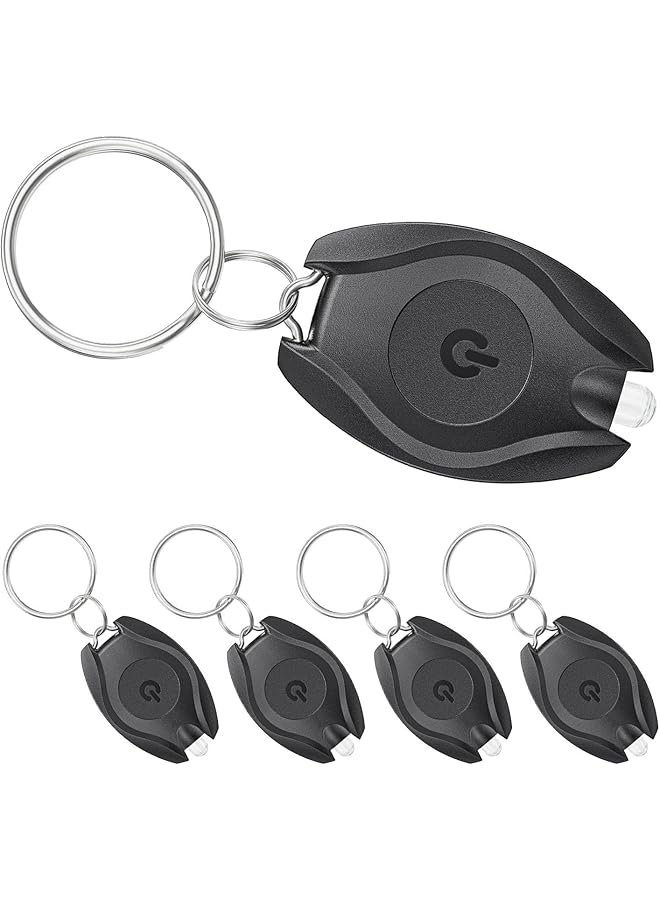 promass LED Keychain Flashlight Mini LED Keychain Light, 14 Lumen Portable Ultra Bright Battery Powered Key Ring Torch(5pcs) - Image 1