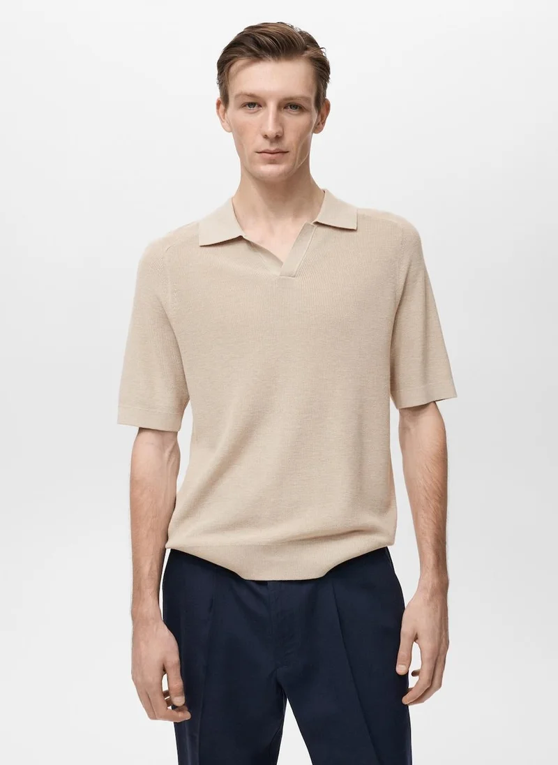 Mango Man Structured Polo