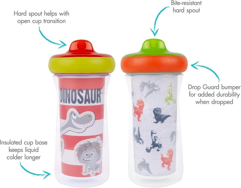 The First Years Disney/Pixar The Good Dinosaur Insulated Sippy Cup 9 Oz - 2pk, Multi - Image 4