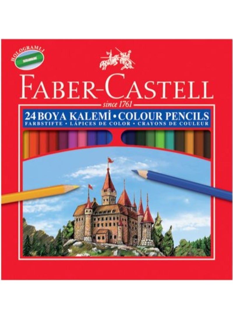 FABER-CASTELL - Colour Crayons 24 Colours Long - Image 1