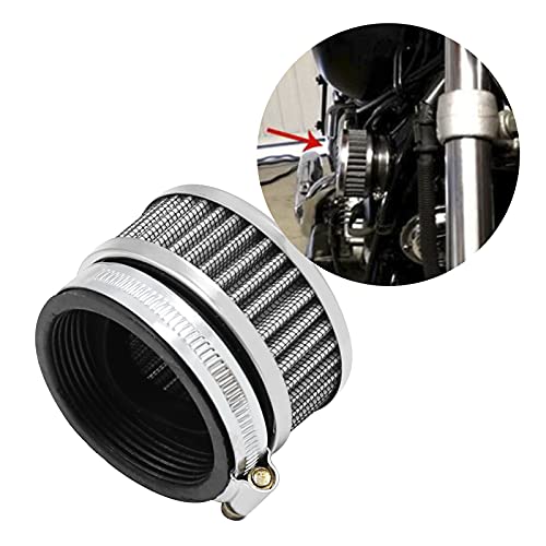 DUZFOREI 48mm-52mm Stainless Steel Air Intake Filter with Clamp Fits for Motorcycle Scooter (1) - Image 3
