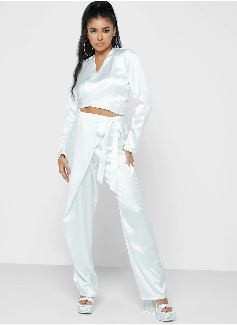 Amy Lynn Front Twist Tie Back Crop Top