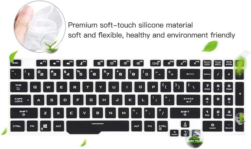 CASOSHIELD Keyboard Cover for ASUS TUF Gaming F15 FX506LH / A15 TUF506IU-ES74 TUF506IV-AS76 FA506IH-AS53, F17 A17 TUF706IU FX706LI-ES53 RS53 Keyboard Skin - Image 5