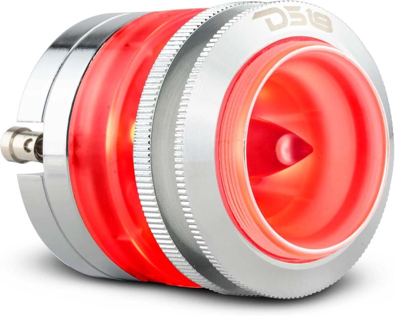 DS18 PRO-TW7L RGB Alluminum Super Bullet Tweeter With Neodymium Magnet- 1" Voice Coil, Polycarbonate Body and Bullet, 200W Max,100W RMS, 4 Ohms,Built in Crossover-PRO Tweeters are The Best (1 Speaker) - Image 1