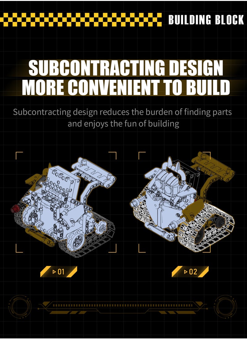 Generic - 5 in 1 of 2 Ways Control DlY Building Block Set Toys of Intelligent Robot Car - Image 1
