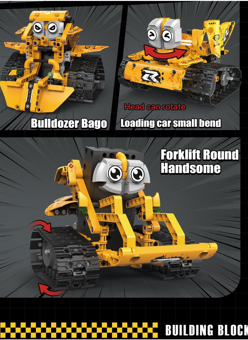 Generic - 5 in 1 of 2 Ways Control DlY Building Block Set Toys of Intelligent Robot Car - Image 1